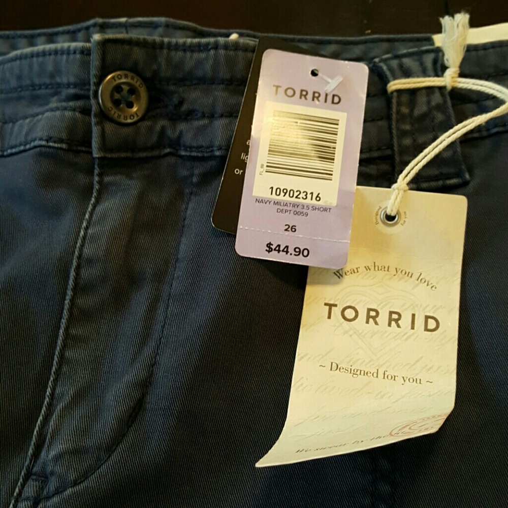 New torrid military blue shorts - Picture 2 of 7